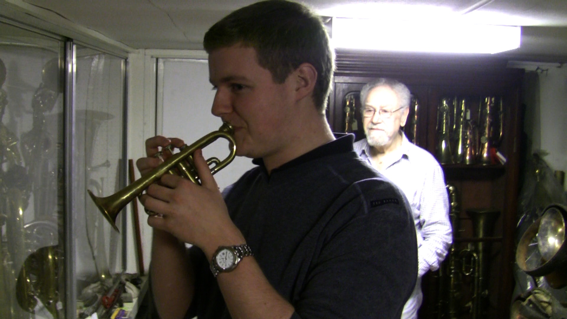  Russell Gilmour and Frank Tomes  <br> (Photograph by David Staff) 