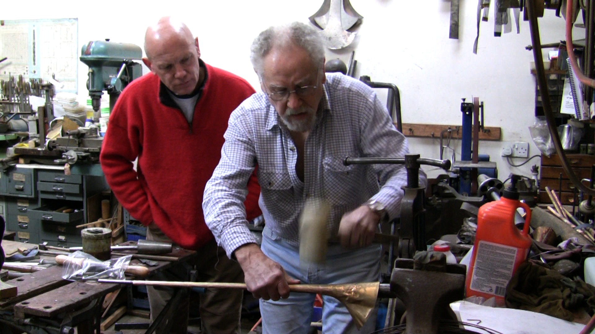  David Staff and Frank Tomes <br> (Photograph by Russell Gilmour) 